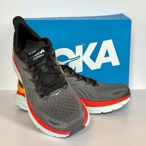 NEW Hoka One One Clifton 8 Mens Running Shoes Anthracite Castlerock Size 12D